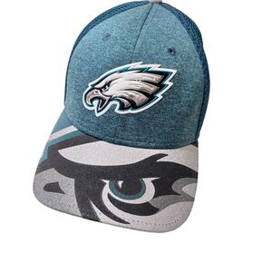 Philadelphia Eagles New Era Fitted Cap NFL Green Mesh Back NFL NFC Size S-M
